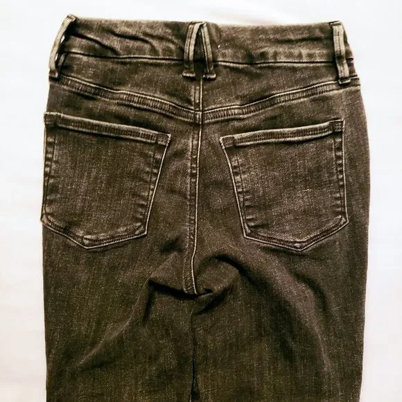 GOOD AMERICAN Skinny Jeans, Black Cotton High Rise Button Fly Pocket Casual 0/25 - Picture 6 of 16